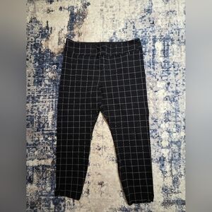 HUE Women's Black and White Grid Pants